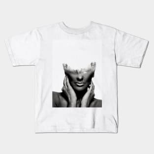 black woman mountains Kids T-Shirt